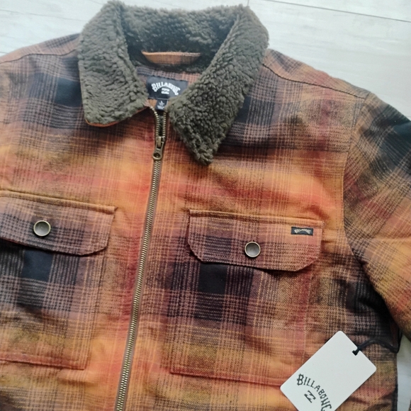 BILLABONG NEW Barlow Sherpa Lined Jacket - Picture 4 of 14